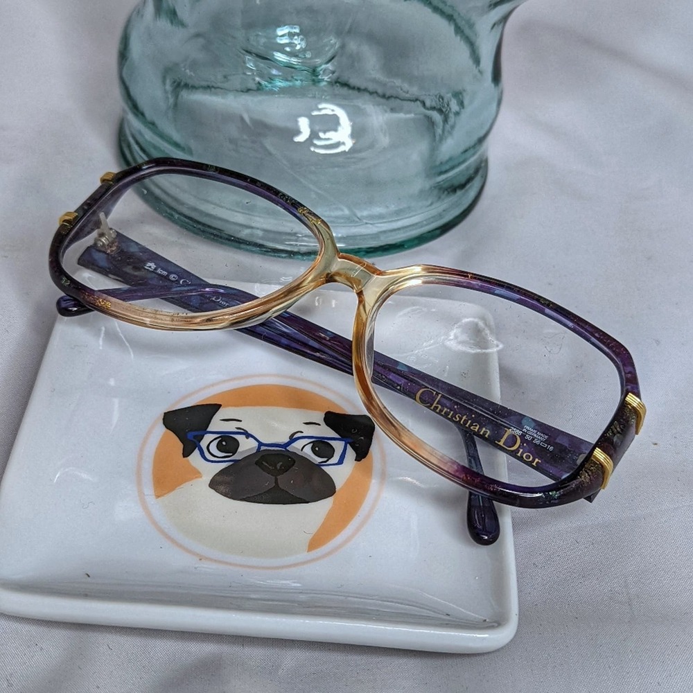 Auth. Vintage Christian Dior purple glasses